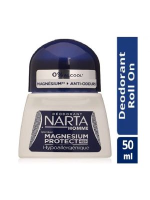 Narta Roll-On Magnesium Protect 48H pour Homme Anti-Odeurs